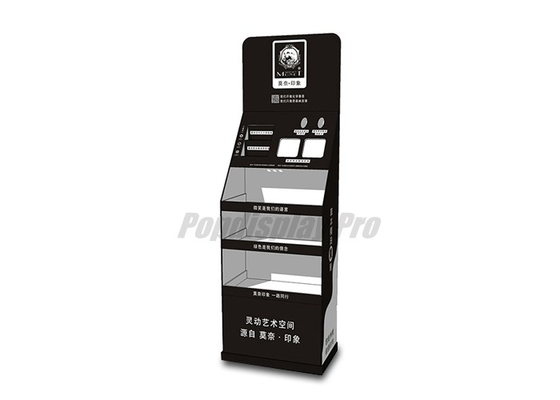 Écologique noir décoratif résistant de présentoirs de position de carton