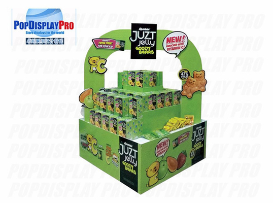 FSC Cardboard Pallet Display Floor Jelly Candy Bears Honeycomb Paper 220gsm