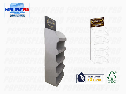 Rayon de magasin debout de chocolats de carton de position de plancher au détail provisoire d'affichage