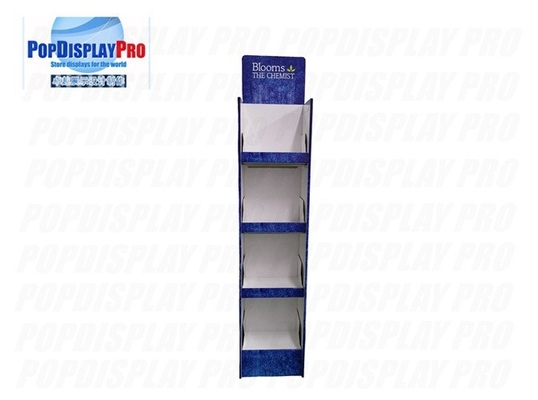 72kgs la capacité de chargement résistante 4C a imprimé le chimiste Cardboard Shelf Display de fleur